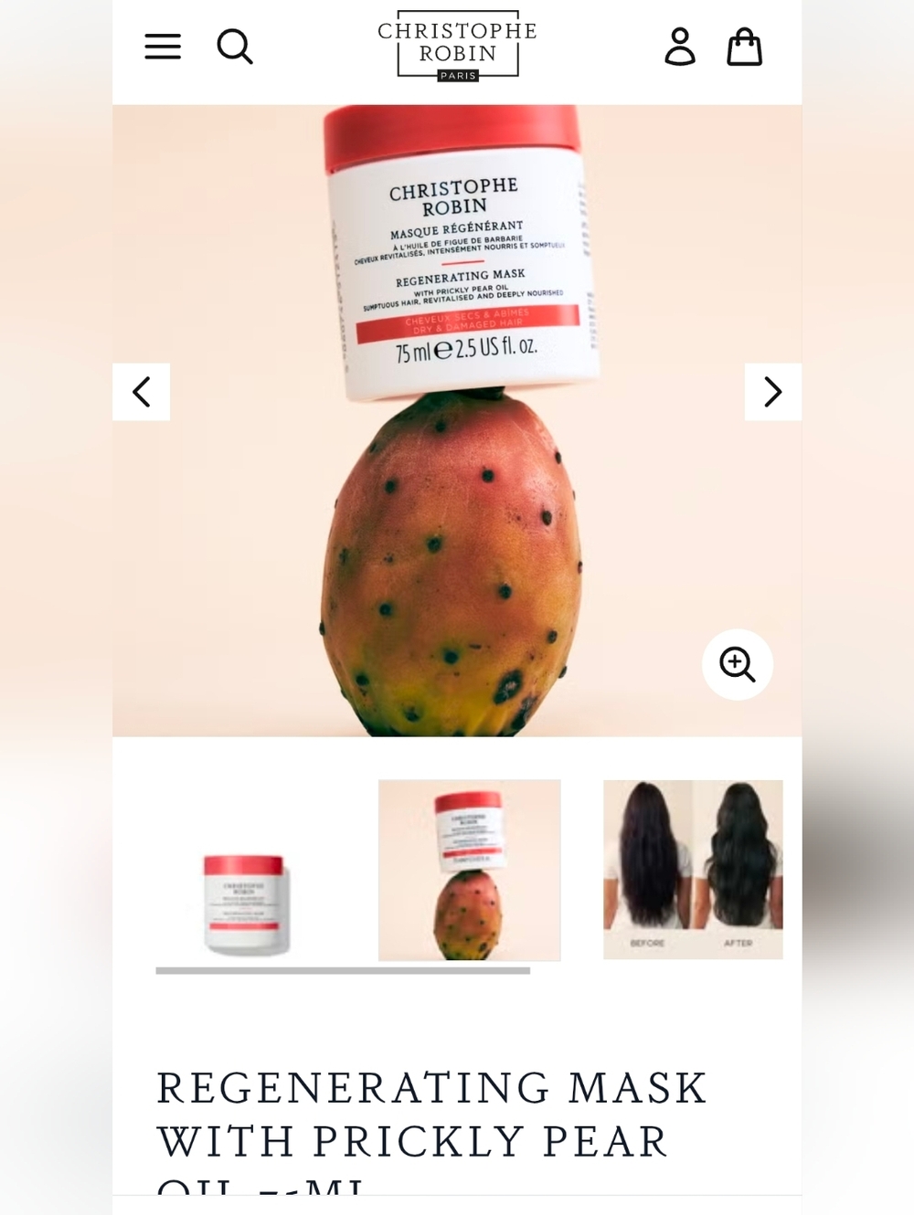 Regenerating Mask with Prickly Pear Oil — 75ml NEW